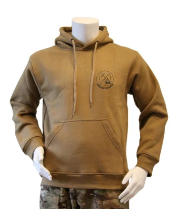 Lancer - Hoodie, MTS-Khaki med  4. MARINEESKADRON tryk på ryg