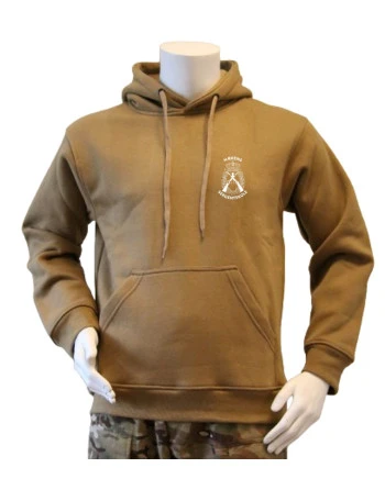 Lancer - Hoodie, Coyote med HÆRENS SERGENTSKOLE tryk på ryg