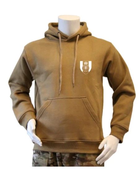 Lancer - Hoodie, Coyote med TRÆNREGIMENTET tryk på ryg