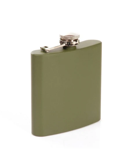 Pocket Flask, 6 oz, Olive