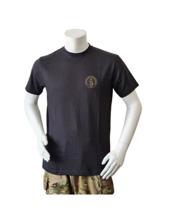 Lancer t-shirt, Sort med Infanterikompagni Fyn tryk på bryst