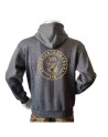 Lancer Hoodie, Mørkegrå med Infanterikompagni Fyn tryk på ryg