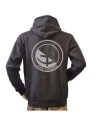 Lancer Hoodie m/lynlås, Sort med HVK TØNDER tryk på bryst
