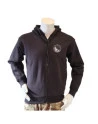 Lancer Hoodie m/lynlås, Sort med HVK TØNDER tryk på bryst