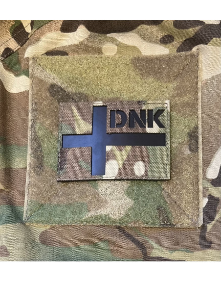 LANCER - IR Dannebrog DNK, Lasercut MultiCam on velcro