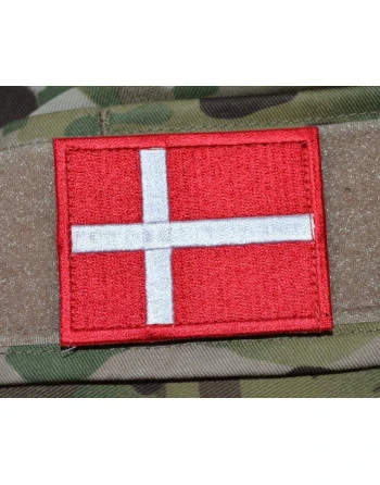 Dannebrog, stor - På velcro