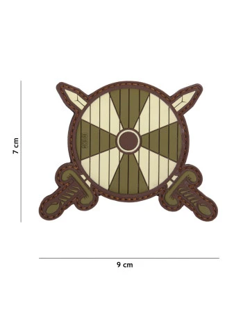 BOOM 3D PVC Patch, Brun