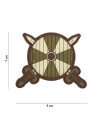 Viking Shield/Swords PVC Patch, Brown
