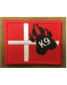 Dannebrog K9, stor - På velcro