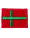 Bornholmsk Flag - på velcro, lille