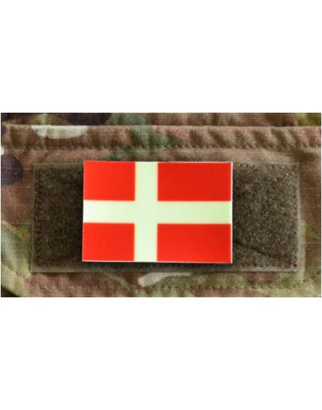 Dannebrog Selvlysende på Velcro