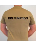 RAVEN - T-shirt, MTS-khaki - med FUNKTION tryk på ryg