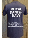 RAVEN - T-shirt, Marineblå med MARINEHJEMMEVÆRNET tryk på ryg