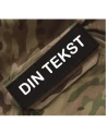 4 STK "DIN TEKST" Ærmemærke på Velcro