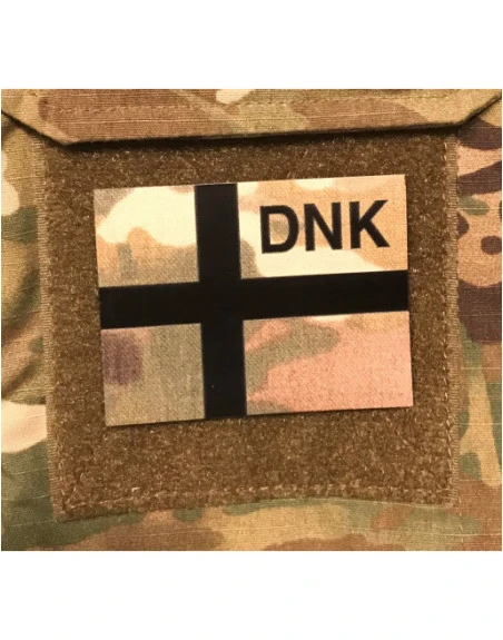 IR Dannebrog DNK på Velcro, MultiCam Print